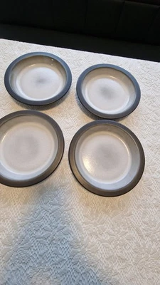 4 er Set Suppenteller Melitta Bueckeburg Montana Steingut - Bild 1 von 3