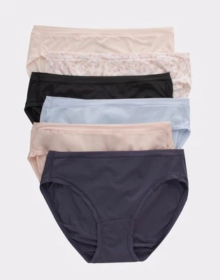 Hanes Bikini 6-Pack Panties Comfort Flex Fit Microfiber Stretch Womens Underwear - Image 1 of 4