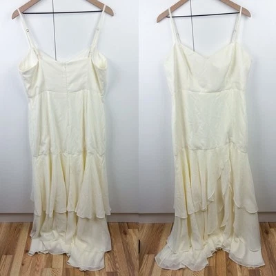 Fame and Partners Davids Bridal Ophelia Tiered Ruffle Dress Cream Wedding 16 - Image 1 of 4