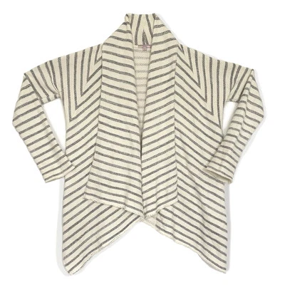 Calypso St. Barth Acogedor Suave Algodón Terry Francés Tejido Cárdigan Suéter Rayas S Foto 1 de 4