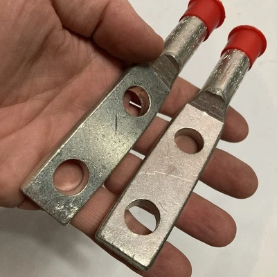 2 NEW Thomas & Betts Homac SA 3 N Aluminum Two Hole Nema Pad Compression Lug - Image 1 of 4