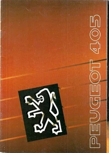 Peugeot 405 Saloon 1989-1990 UK Market Sales Brochure Mi16 GTX SRi GR GLx4 GL GE - Picture 1 of 2