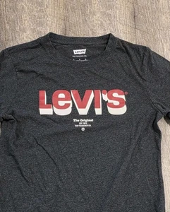 Levi's Damen Langarm Grau T-Shirt Tee Rundhals Pullover Größe L - Bild 1 von 11