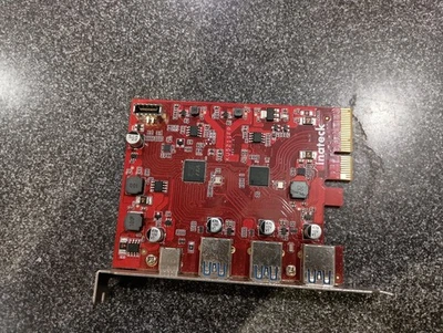 Placa Inateck PCIe para USB 3.2 Gen 2, com largura de banda de 20Gbps, USB interno tipo E P - Imagem 1 de 2