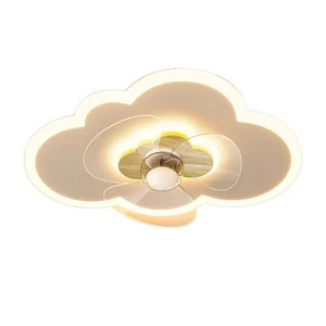 TOZING 19.6 in. Smart Indoor White Low Profile Modern Novel Flush Mount Ceiling - Picture 1 of 12