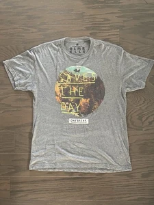 Camiseta gris extra grande Glamour Kills para hombre "Salva el día" - Imagen 1 de 4