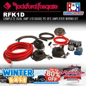 Rockford Fosgate RFK1D Dual Amp 1/0 AWG Dual Amp Wiring Kit - Picture 1 of 1