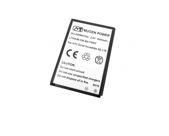 Batería extendida Mugen Power 1800 mAh para HTC Incredible 4G LTE ADR6410 Verizon Foto 1 de 1
