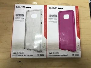 Tech21 Evo Check Slim Flexible Gel Silicone Case for Samsung Galaxy Note 5 - Picture 1 of 9