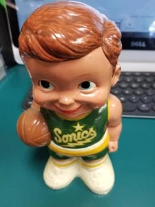 BANCO DE CERÁMICA SEATTLE SONICS 1967-68 TEMPORADA INAUGURAL ¡Casi perfecto! - Imagen 1 de 6