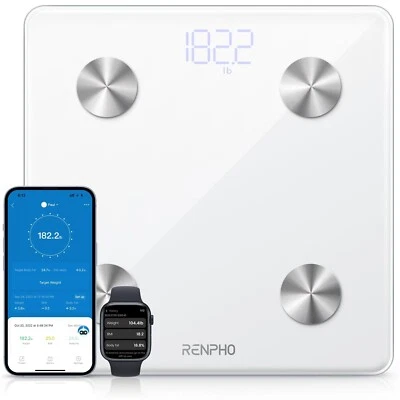 RENPHO Digital Body Weight Scale Bathroom Bluetooth Body Fat Scale Smart Gift - Image 1 of 4
