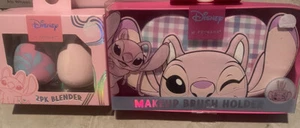 NWt Lilo And Stitch Makeup Brush holder And 2 Pc Blenders - Picture 1 of 2