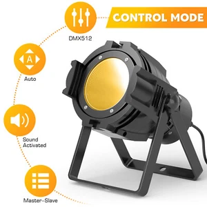 1/2PC Par Light 100W COB LED DMX DJ pubblico cieco discoteca festa palco luce US - Foto 1 di 10