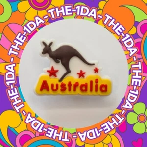 Super Cute Australia With Kangaroo Holiday Trip - Charms For Crocs / Shoes - Picture 1 of 2