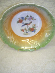 Antique Dish with Foral and Bird Design Marked Bavaria - Picture 1 of 3