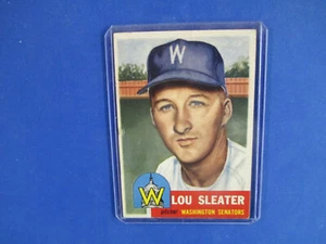 1953 Topps Baseball Hi # 224 Lou Sleater G-VG left crease gum on back - Picture 1 of 2
