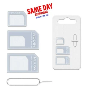 High Grade Universal SIM Card Adapter Kit 4In1 Nano Micro Standard f Smartphone - Picture 1 of 1