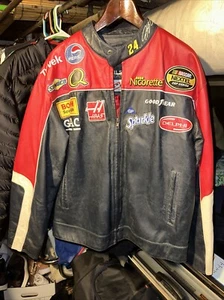NASCAR Chase Authentics Jeff Gordon #24 DuPont Racing Wilsons Leather Jacket Med - Picture 1 of 5