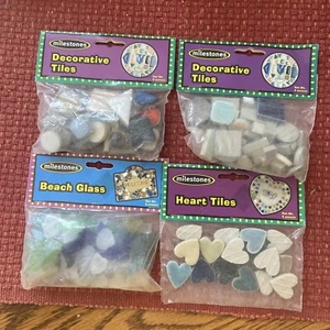 Milestones Mosaic Decorative Tiles/ Beach Glass - Picture 1 of 5