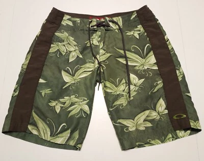 Vintage 2000s Oakley Lily Pads Surf Womens Size 0 (Fit 28W) Board Shorts - Image 1 of 3