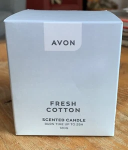 Avon Fresh Cotton Scented Candle 120g BN - Picture 1 of 2