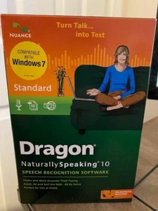 Nuance Dragon Naturally Speaking Standard Edition 10 Speech Recognition Software - Picture 1 of 6