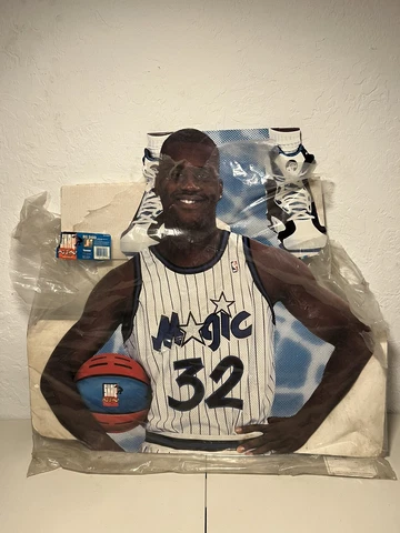 Shaquille O’Neal 1993 Kenner Life Size Cardboard Cutout Shaq Attaq. Unopened Cover