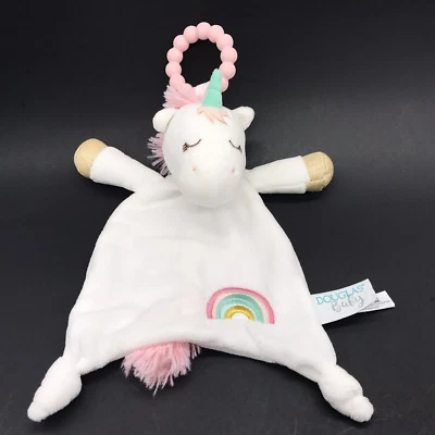 Douglas Baby Lovey Unicorn Security Blanket Pegasus Plush Teether Knot Soother - Image 1 of 4