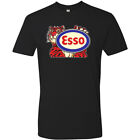 Hot Rod T Shirt Tee Nostalgia Gas Oil Drag Race Esso Tiger