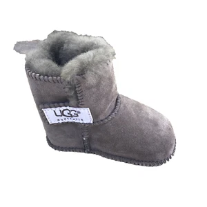 UGG Infant Infant Booties Shoe Size 2/3 Purple Suede Wool Boots - Picture 1 of 7