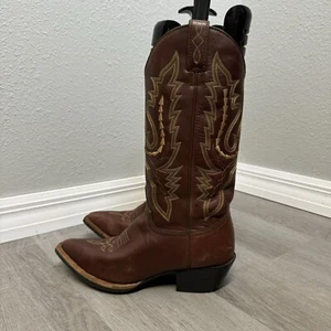 Justin Women's J-Flex Roper Cowgirl Cowboy Western Boots Brown L4967 Size 7B - Picture 1 of 7