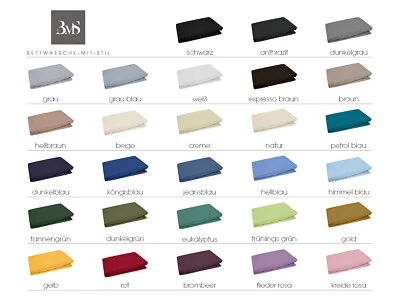 Jersey Spannbettlaken Betttuch Baumwolle in vielen Farben und Größe bis 280x200 - Bild 1 von 3