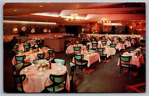 Postcard The Tiffin Denver Colorado Interior Dining Room Restaurant c 1957 - Picture 1 of 2