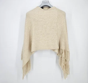 F&F Damen Poncho Umhang Strickjacke Ärmellos mit Glitzern in Gr. M/L - Bild 1 von 5