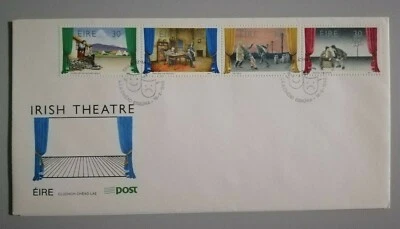FDC Irish 1990 - Theatre (4v Stamps Cover) - Image 1 of 2