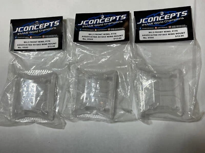 3 - CONCEPTS B6.2 Front Wing fits Associated #91865 Wing Mount No. 0500 LOT - Image 1 of 3