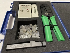 Network Tool kit Ethernet LAN Cable Tester Crimper - Picture 1 of 3