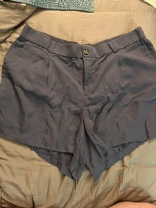 TORRID Slate Blue Linen 5 Inch Shorts Size 22 - Picture 1 of 7