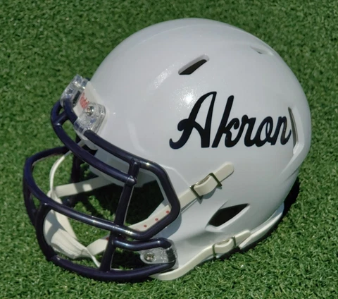 AKRON ZIPS "Akron" SCRIPT  FOOTBALL MINI HELMET, MANY OTHERS AVAILABLE Cover