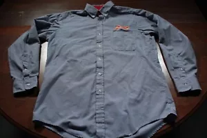 Camicia Budweiser Birra Bottoni Manica Lunga Lavoro Dipendente Divisa M - Foto 1 di 4