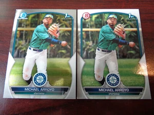 2023 Bowman Chrom & Papier Michael Arroyo #BCP-63 1. Jahr RC Menge 2-SEELEUTE - Bild 1 von 1