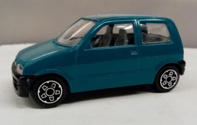BURAGO 1/43 - FIAT CINQUECENTO 2° SERIE ANNI 90 TURCHESE  - MADE ITALY - Immagine 1 di 4