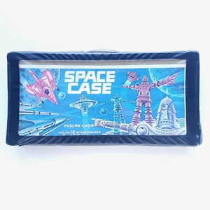 Vintage Space Case Tara Toys MISSING TRAYS Vinyl Holds 12 Figures up to 4.25 in - Picture 1 of 23