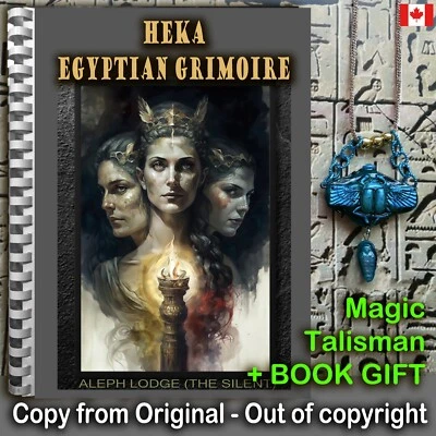 Antique Book Egyptian Magic Hecate Grimoire Heka Esotericism Witchcraft Ritual - Image 1 of 4