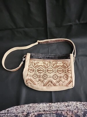 Bolso Bandolera Mensajero de Lona Geométrica Tostado Hopofly Estilo Suroeste Foto 1 de 4