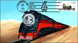 Scott 2364 - 22 CentsJohn Bull DeRossett Hand Painted FDC - Picture 1 of 2