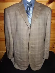 GIANLUCA ISAIA NAPOLI ITALY Size 48R BROWN SCIAMMERIA SUPER 140s WOOL SPORT COAT - Picture 1 of 13