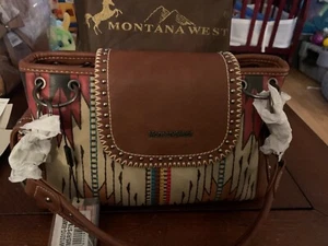 CONCEALED CARRY Purse/Handbag Montana West AZTEC Brown NEW - Picture 1 of 6