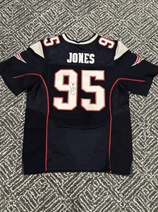 CHANDLER JONES Signed Autograph Custom NFL New England Patriots JERSEY FREE SHIP - Picture 1 of 3