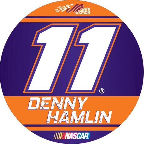 NASCAR #11 Denny Hamlin 4" Round Racing Stripe Magnet-New for 2016! Cover